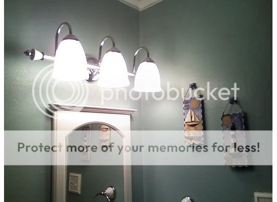 new light with mirror and
